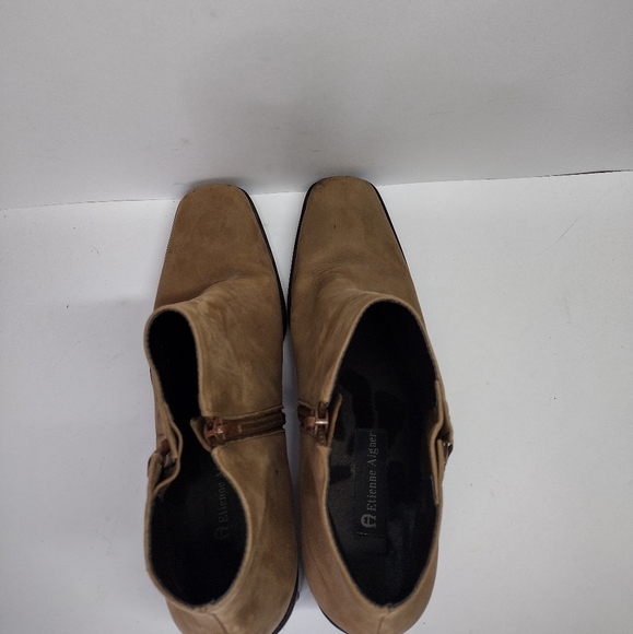 Etienne Aigner Saddle Ankle Boots Womens 10 M Tan - Picture 5 of 12